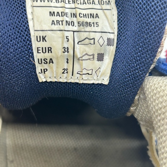 Balenciaga Track 2 'Beige Blue Red' [568614W2GN28570] EU 38 US 8. - Picture 6 of 8